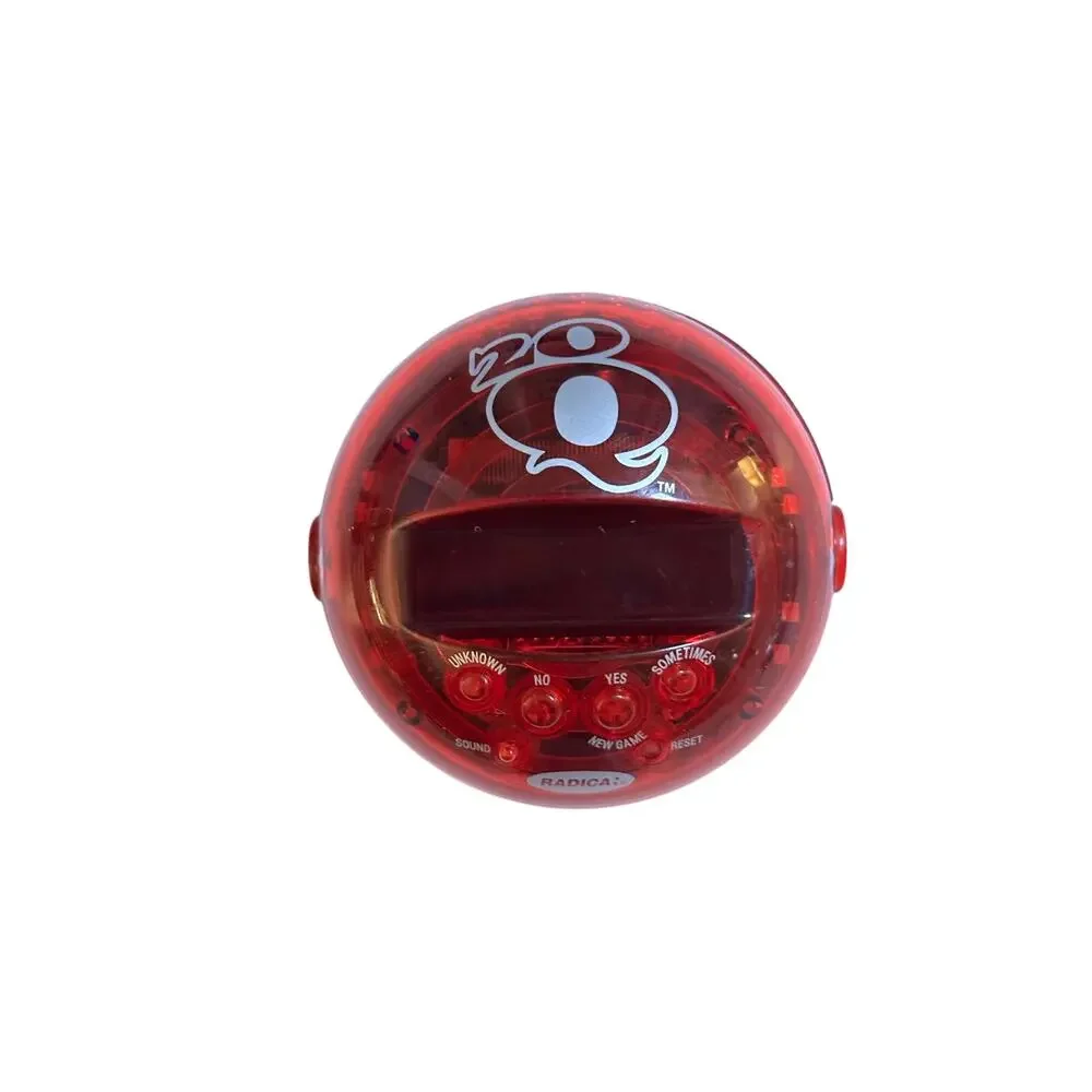 Radica 20Q Electronic Handheld Game - Red